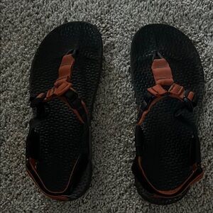 Stylish Black and Orange Sandals